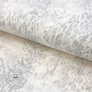 JEANS DENIM HEAVY Animal printed offwhite