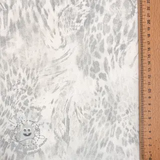 JEANS DENIM HEAVY Animal printed offwhite