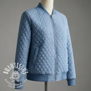 Tissu matelassé JEANS blue