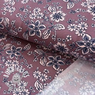 Sweat envers minkee SOFT Flowers old blush