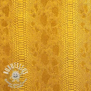 Simili cuir COBRA jaune
