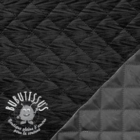 Tissu matelassé VELVET STEPPED black