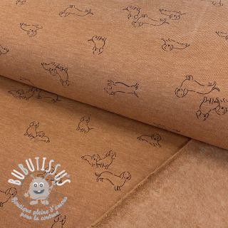 Sweat envers minkee Dogs camel melange