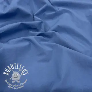 Tissu coton WASHED royal blue