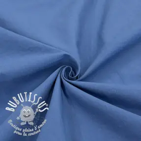 Tissu coton WASHED royal blue