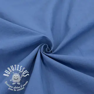 Tissu coton WASHED royal blue