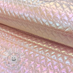 Tissu matelassé Fancy hearts pink