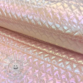 Tissu matelassé Fancy hearts pink