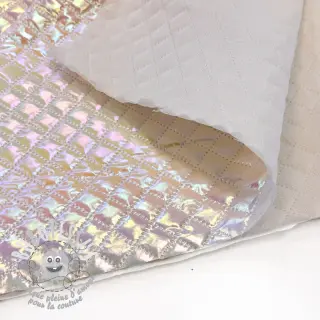 Tissu matelassé Fancy diamonds offwhite
