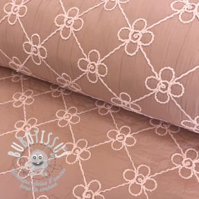 Tissu matelassé Flower design old pink