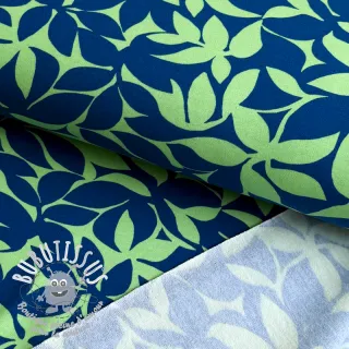 Sweat envers minkee SOFT Leaves green navy