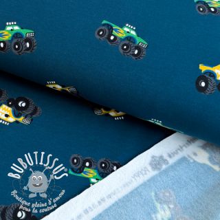 Sweat envers minkee SOFT Monstertruck indigo