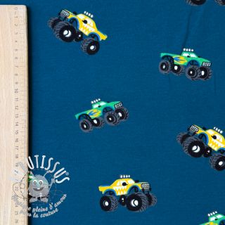 Sweat envers minkee SOFT Monstertruck indigo