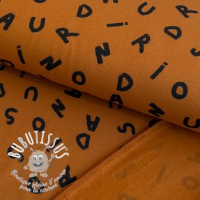 Sweat envers minkee SOFT Letters hazel