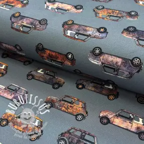 Tissu déco Cars blue shadow digital print