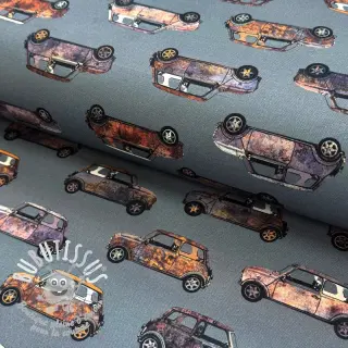 Tissu déco Cars blue shadow digital print