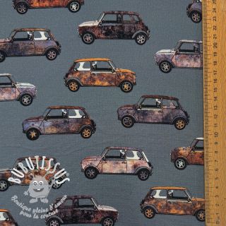 Tissu déco Cars blue shadow digital print