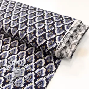 Viscose LUREX Bohemian navy