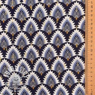 Viscose LUREX Bohemian navy