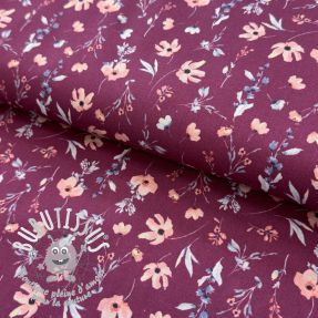 Tissu coton Flowers berry digital print