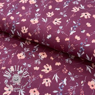Tissu coton Flowers berry digital print