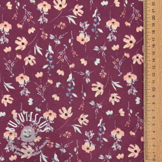 Tissu coton Flowers berry digital print