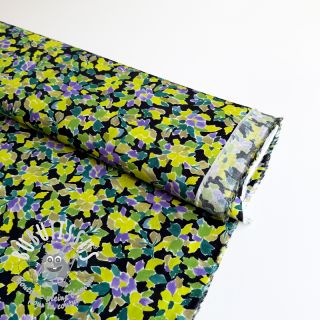 Viscose RADIANCE Flowers green