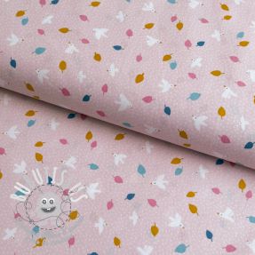 Tissu coton Little birds powder