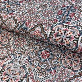 Tissu déco Mozaic navy digital print