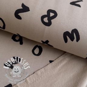 Sweat envers minkee JOGGING Numbers taupe