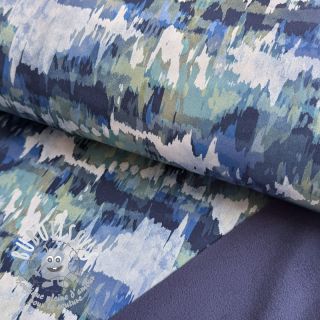 Softshell Abstract navy digital print
