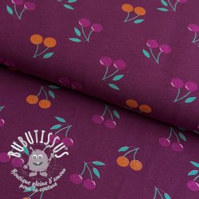 Jersey GLITTER Cherries berry