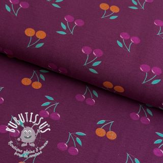 Jersey GLITTER Cherries berry