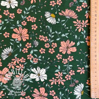 Jersey Flowers dark green