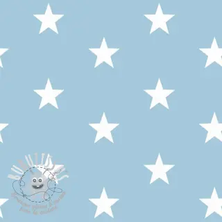 Tissu coton Stars light blue