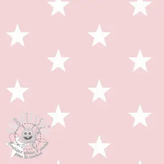 Tissu coton Stars light rose