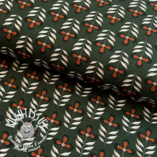 Tissu déco Flowers old green