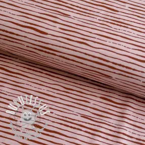 Jersey Stripes light salmon ORGANIC