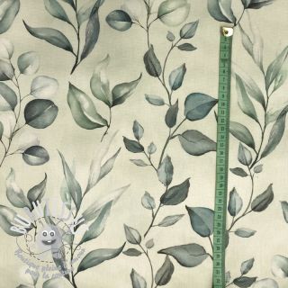 Tissu déco avec finition en Teflon HANDPAINT PLANT LOVER