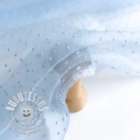 Tulle pour jupe tutu DOTS light blue