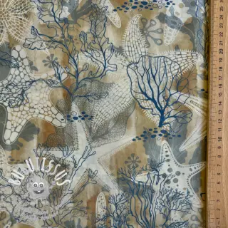 Tissu coton VOILE Maritime digital print