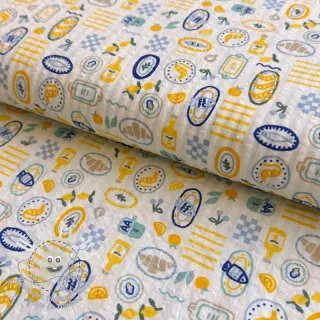 Tissu coton Bubble Stripe design C digital print