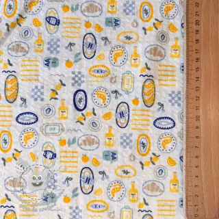 Tissu coton Bubble Stripe design C digital print