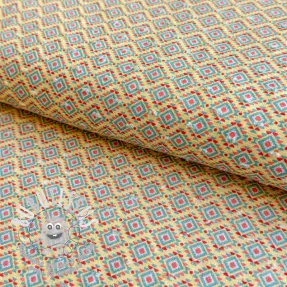 Tissu coton DOBBY Aztec digital print