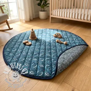 Tissu coton QUILT DOUBLE SIDED Stripe design A