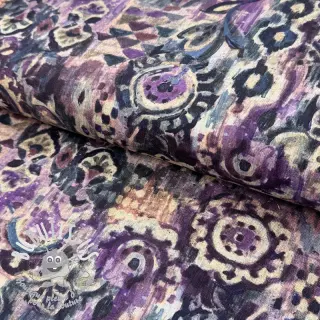 Tissu déco Abstract purple digital print