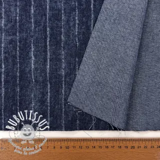 JEANS DENIM Stripe in stripe indigo