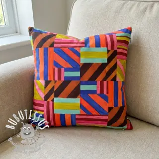 Tissu déco Stripes multi digital print