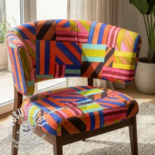 Tissu déco Stripes multi digital print