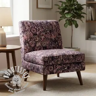 Tissu déco Abstract burgundy digital print